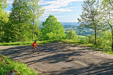 Cycling up the Mont du Chat relay (St Paul sur Yenne side)