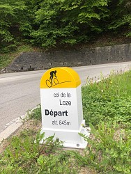 Cycling up Col de la Loze (Courchevel side)