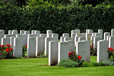 By bike, on the remembrance trail
