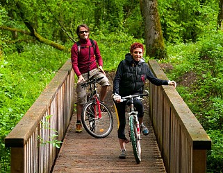 Mountain bike route: along the sources of lake d'Annecy