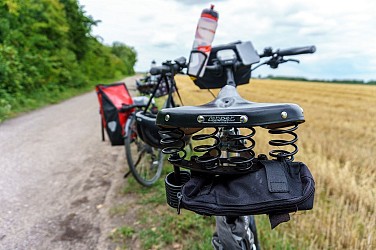 Au pied des campaniles à vélo