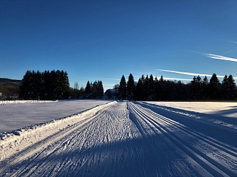 Cross country skiing track of Lachat: Black