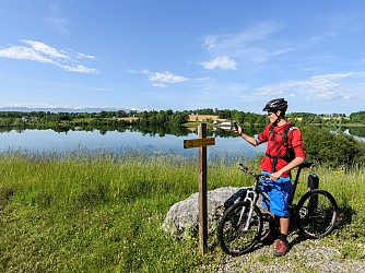 Eslourenties-Daban : le lac du Gabas à VTT