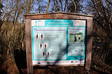 Parcours "vert" de marche nordique de St-Denis-d'Authou