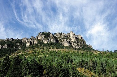 Florac: a spring in the town