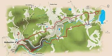 Le Coiroux : lac, torrent, canal