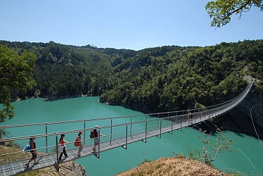 Passerelle de l'Ebron (par la piste)
