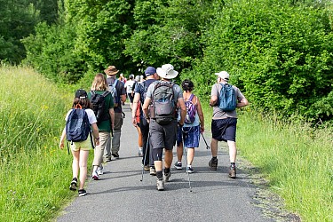 Parcours pédestre rouge