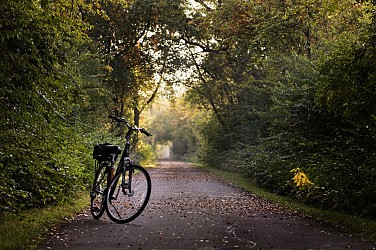 Du train à la mine à vélo