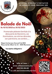 Waremme Balade de Noël 2023 - 5,7km ou 6,6km