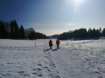 Itinéraire Raquettes du site de Lachat "Le Golet Sapin"