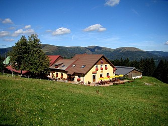 Balade ferme-auberge Schnepfenried : face à la grande crête