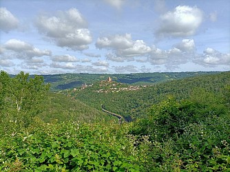 Circuit rouge n°3 - VTT - VTC - Autour du village et retour par les berges - Najac