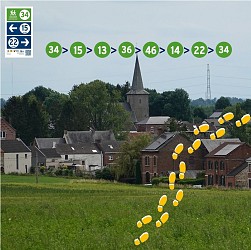 Balade balisée au cœur des champs, au fil des points-noeuds pédestres (AFPN03)