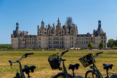 Chambord à vélo en famille
