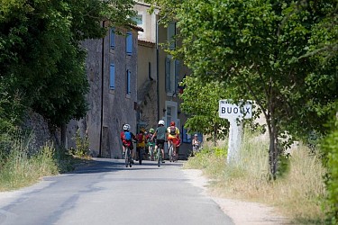 The balconies of Aiguebrun by mountain bike