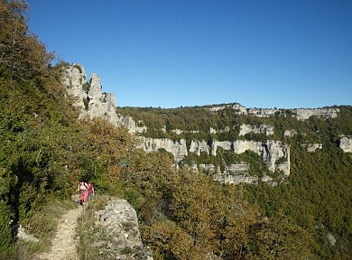 Du Viala-du-Pas-de-Jaux à Cornus à pied