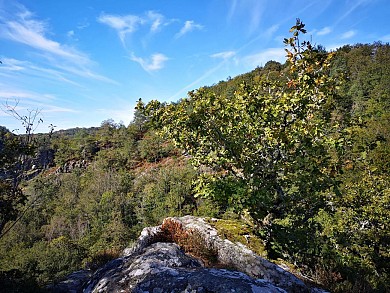 Le rocher des folles à VTT