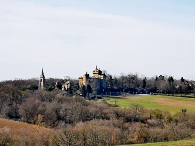 Le chemin panoramique du château