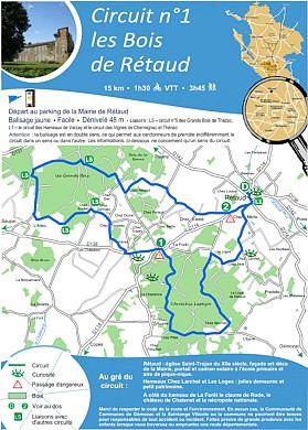 Circuit vélo n°1 Rétaud