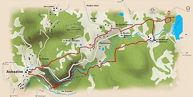 Le Coiroux : lac, torrent, canal