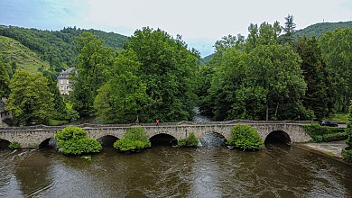 Voie verte Vézère entre le barrage du Saillant ...