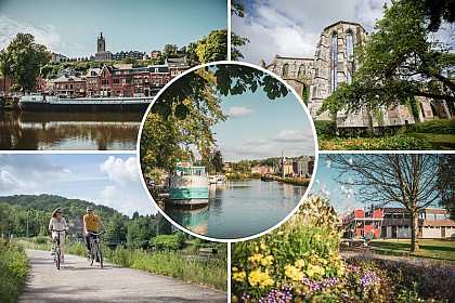 Wallonie, terre d'eau : Thuin et les péniches