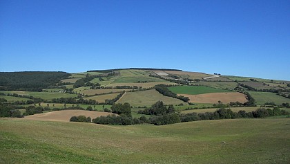 A vélo sur le Lévézou en Aveyron