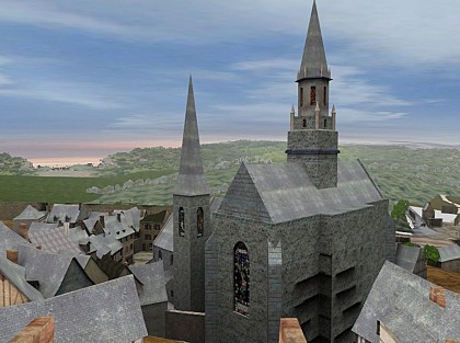 Un faubourg sur la route de Bretagne