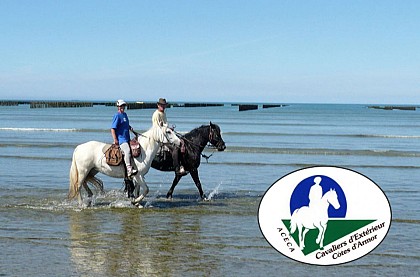 À cheval la traversée de la Baie de Saint-Brieuc