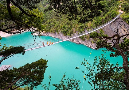 The tour of the Himalayan Bridges of Monteynard-Avignonet