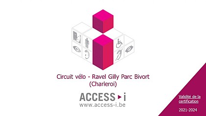 Circuit vélo accessible "RAVeL Gilly - Parc Bivort"