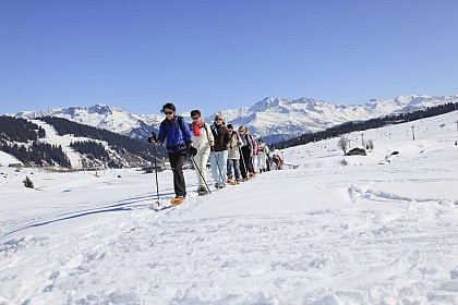 Itinéraire piéton damé  - Mont Bisanne