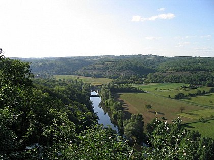 Point de vue sur la Vallée de la Vézère à l'escaleyrou