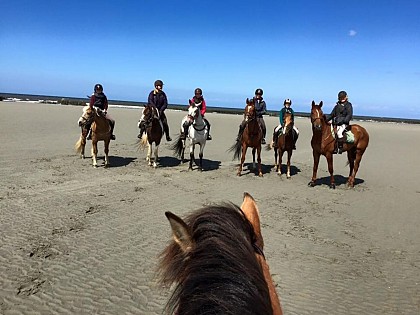 De La Haie Penée à Fort Mahon à cheval
