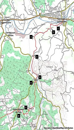 Dans les pas des Hommes de Lascaux Etape1: Terrasson-St Amand de Coly