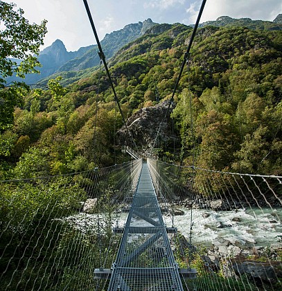 Himalayan footbridge in the Romanche gorges