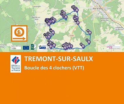 Trémont-sur-Saulx - Boucle des 4 clochers (VTT)