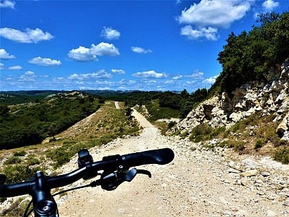 The Civadières with a Mountain bike
