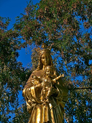Vierge à l'enfant, nord-est de Villers-Laquenexy