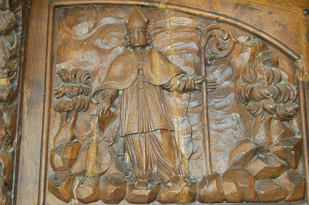 Détail de l'église de Laglorieuse