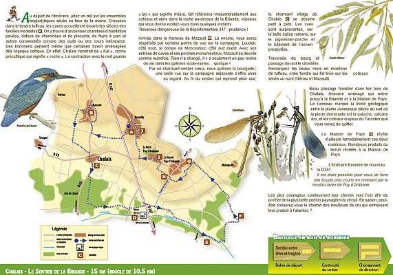 Le sentier de la Briande : Chalais