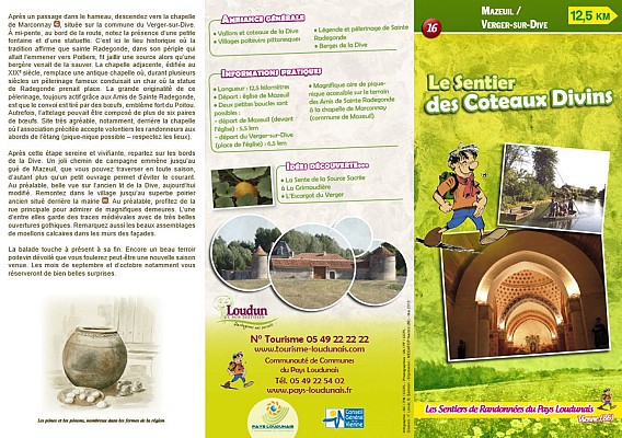 Le sentier des côteaux divins : Mazeuil/Verger-sur-Dive