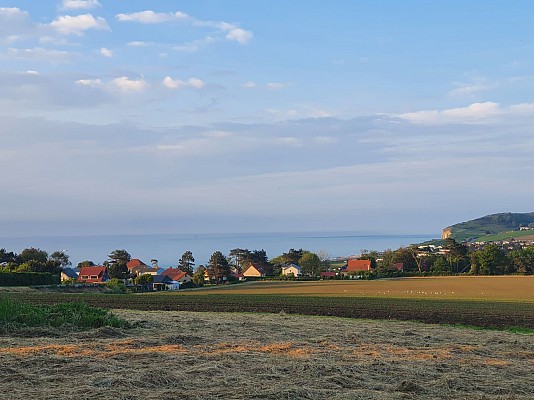 La plage de Quiberville depuis les hauteurs du village