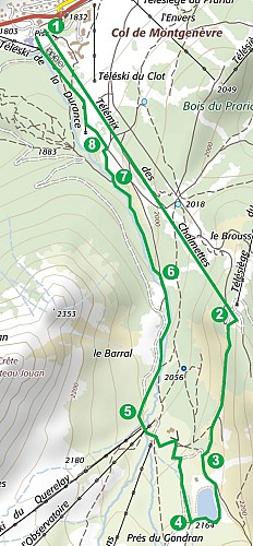 Balades et randonnées de Montgenèvre – Le lac des Anges par le télémix des Chalmettes