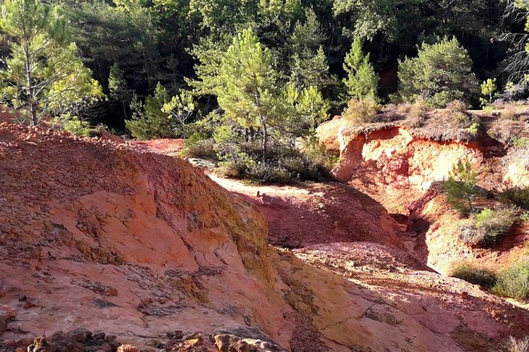 Affleurements de grés