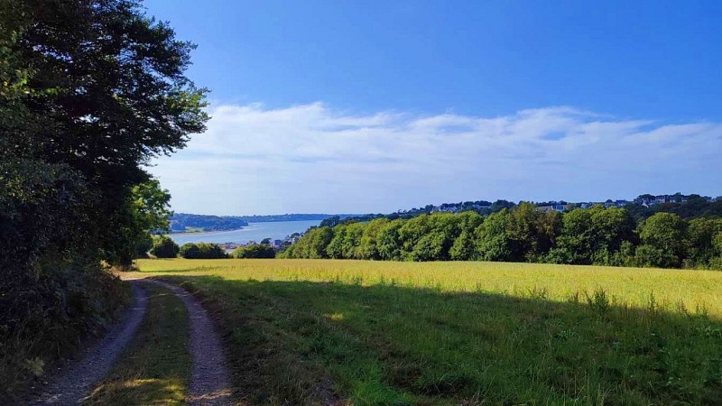 La rade de Morlaix - Vue sur le circuit de rando
