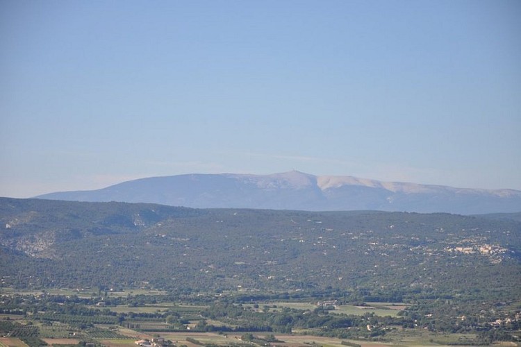 Vue sur Gordes et le Mont-Ventoux