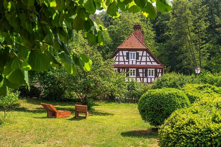 Spaziergang rund um den Bauernhof Moulin des Sept Fontaines