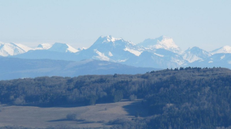Panoarama sur les Alpes depuis Planachat